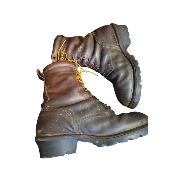 Red Wing Leather Work Boots Steel Toe Vibram Men’s 11 Water Proof Oil Resistant main image 4
